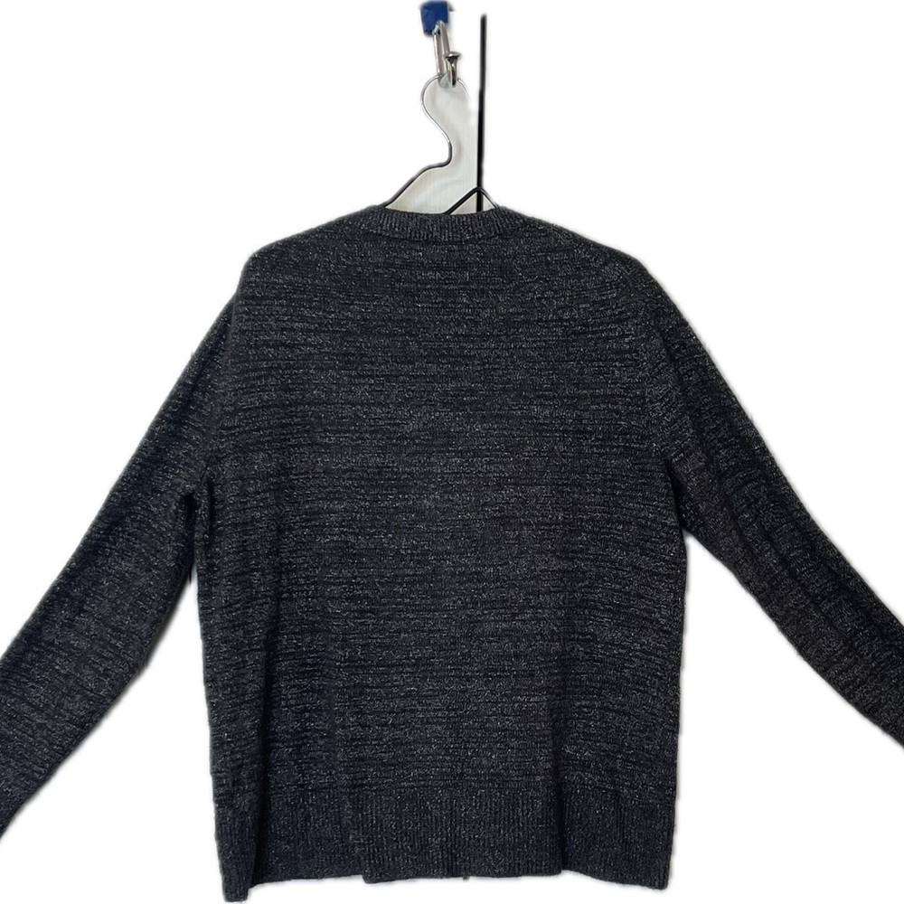 Women’s Banana Republic two piece sweater and pant set gray v neck pull on pant - Picture 4 of 13